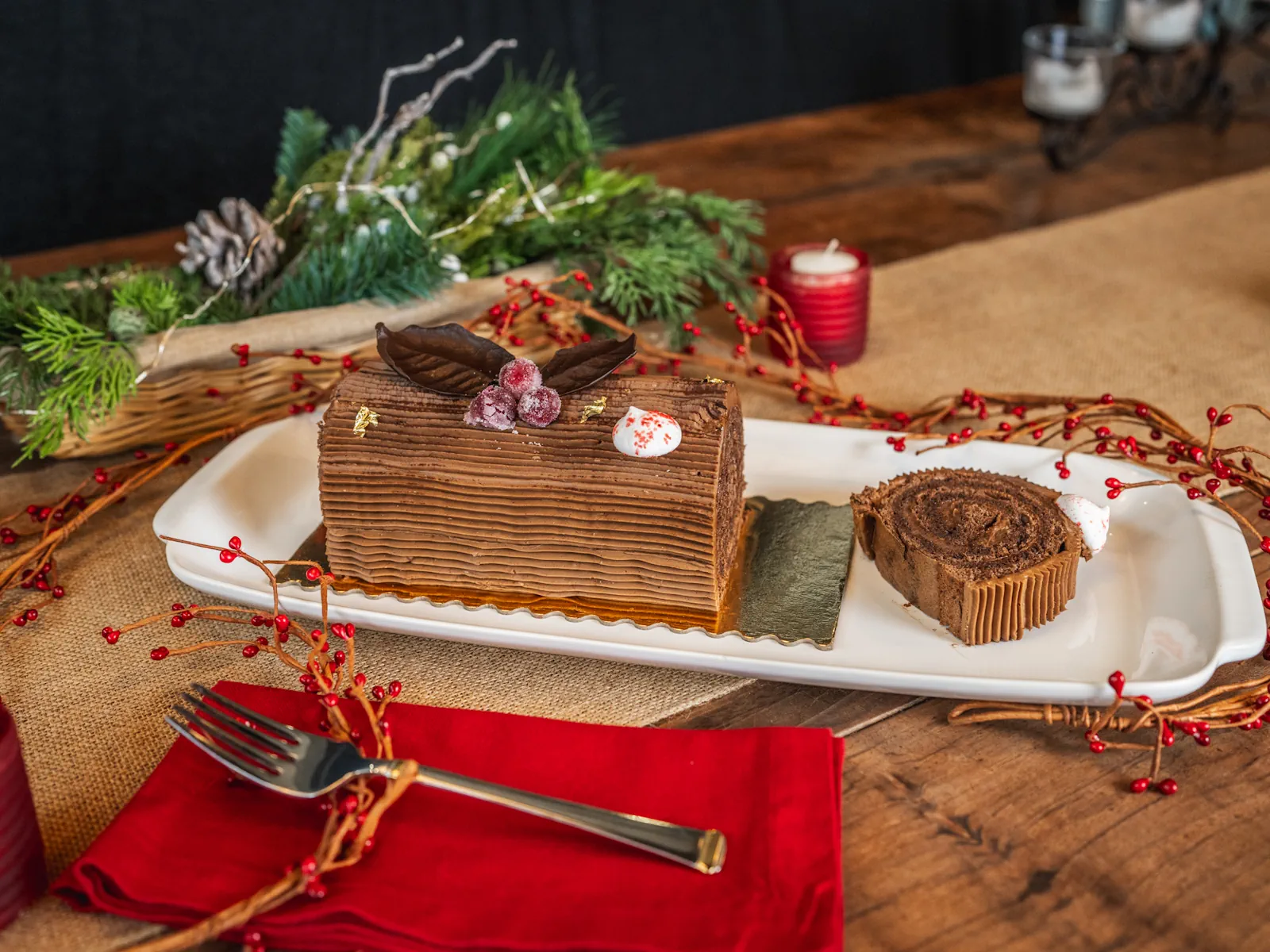 Bûche de Noël, Chocolate Medium - Image 2