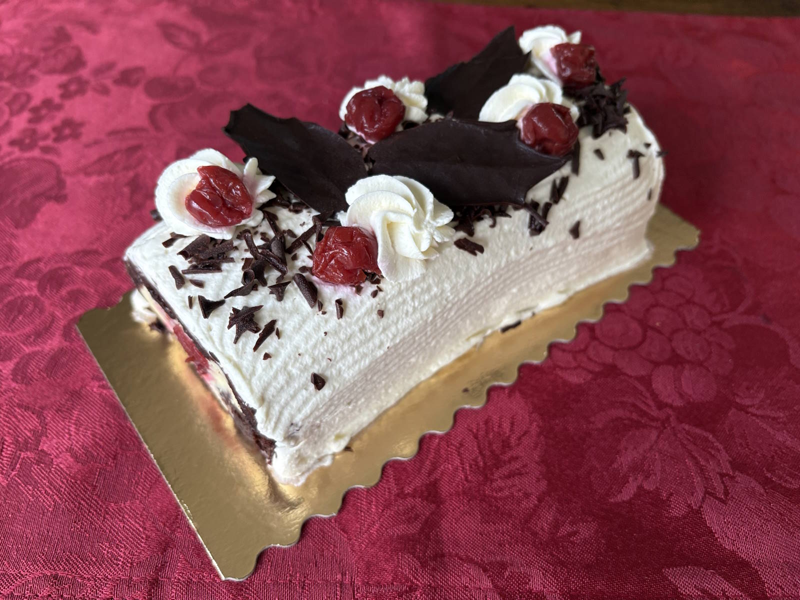 Bûche de Noël, Black Forest (Gluten-Free) Medium