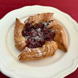 Chocolate and Cherry Danish