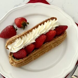 Strawberry Pistachio Éclair