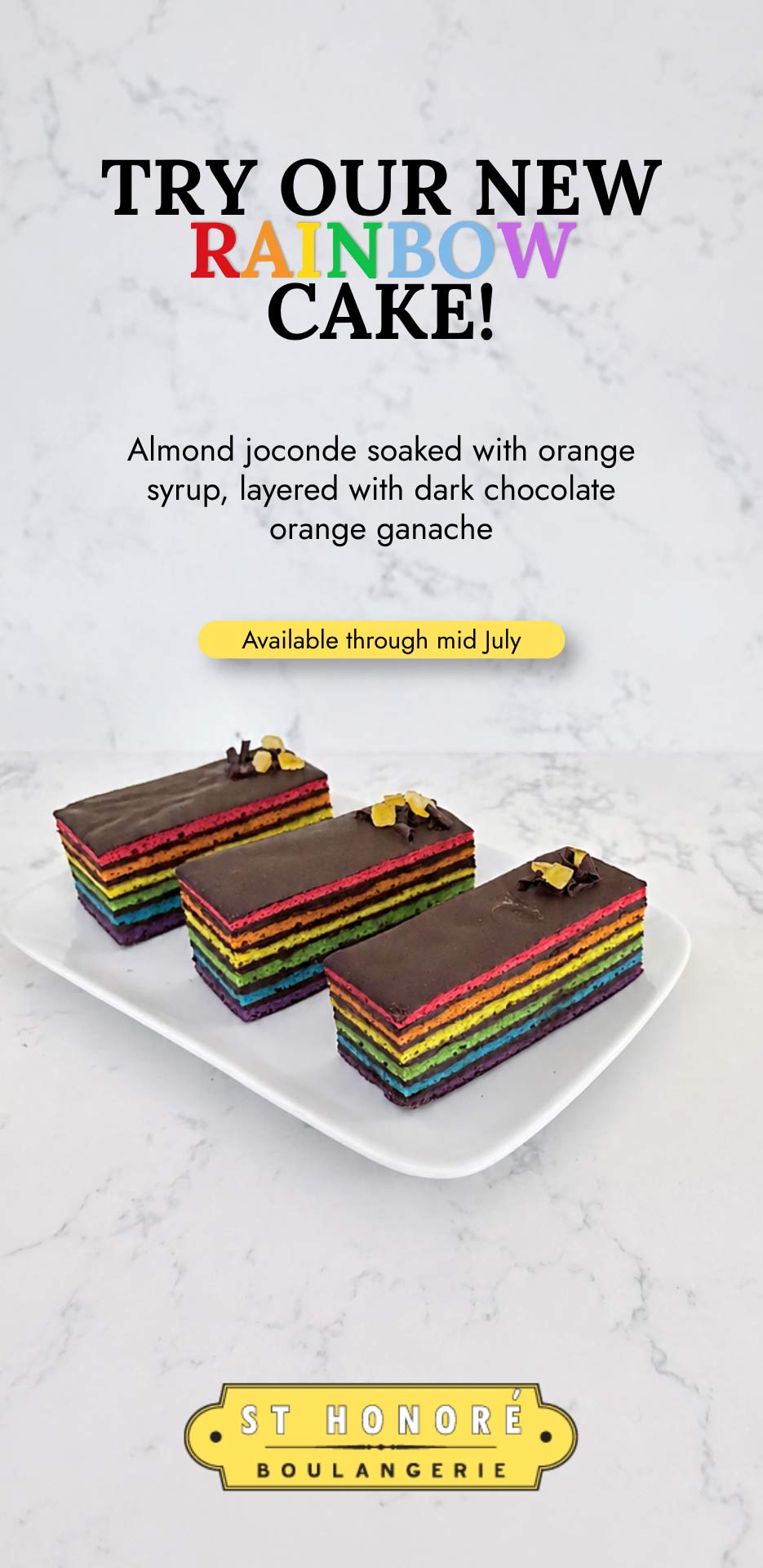 Rainbow Cake Banner